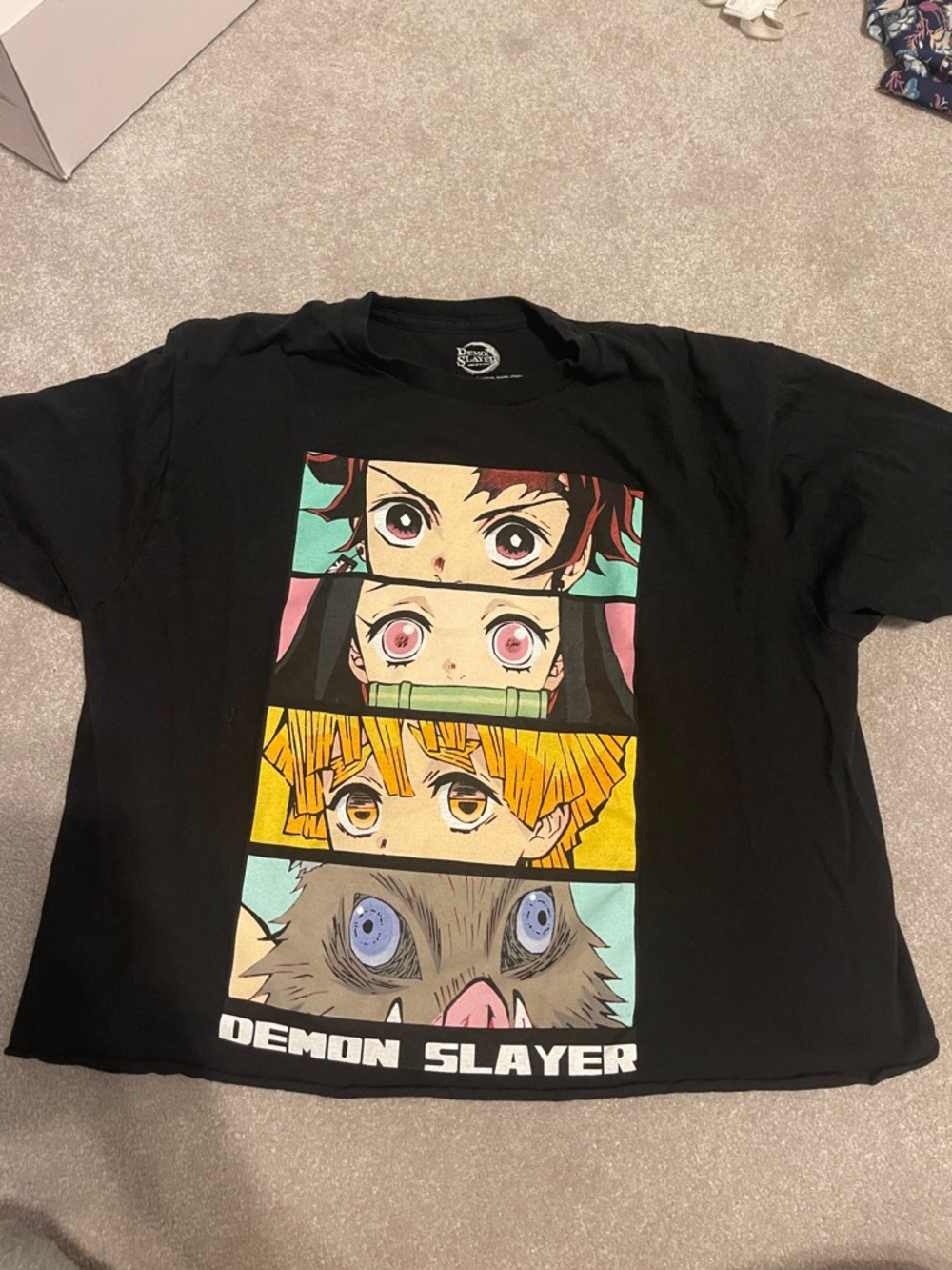 Demon Slayer Graphic Short Sleeve Tee - Black